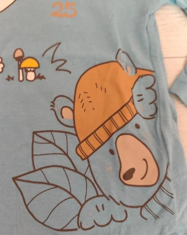 T-shirt de manga longa com estampa de animais 🐾 Tamanho 24 meses 🐾 Influx – photo 5